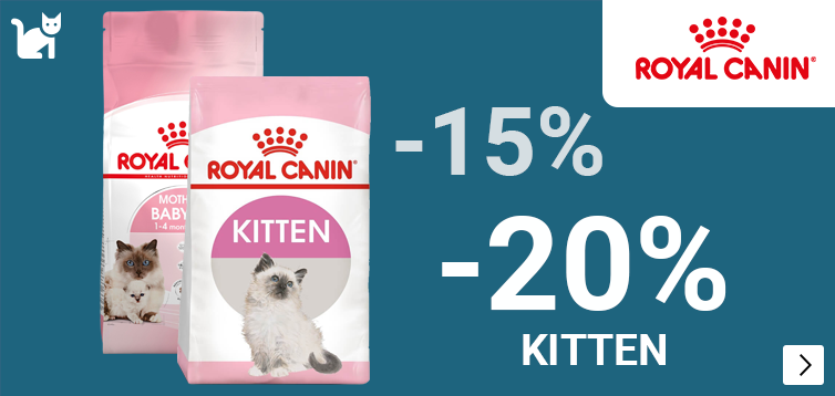 Royal Canin kitten klein en grootverpakkingen 15 20% CAT